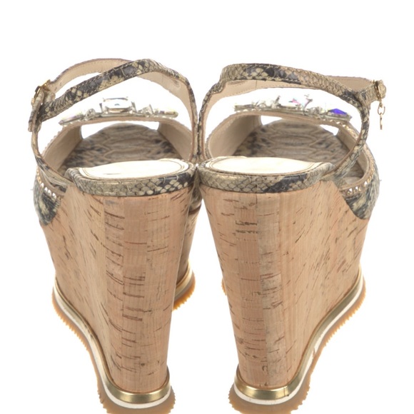 LORIBLU Sandals , Size 11, Animal Print Crystal Sandals - Picture 5 of 6